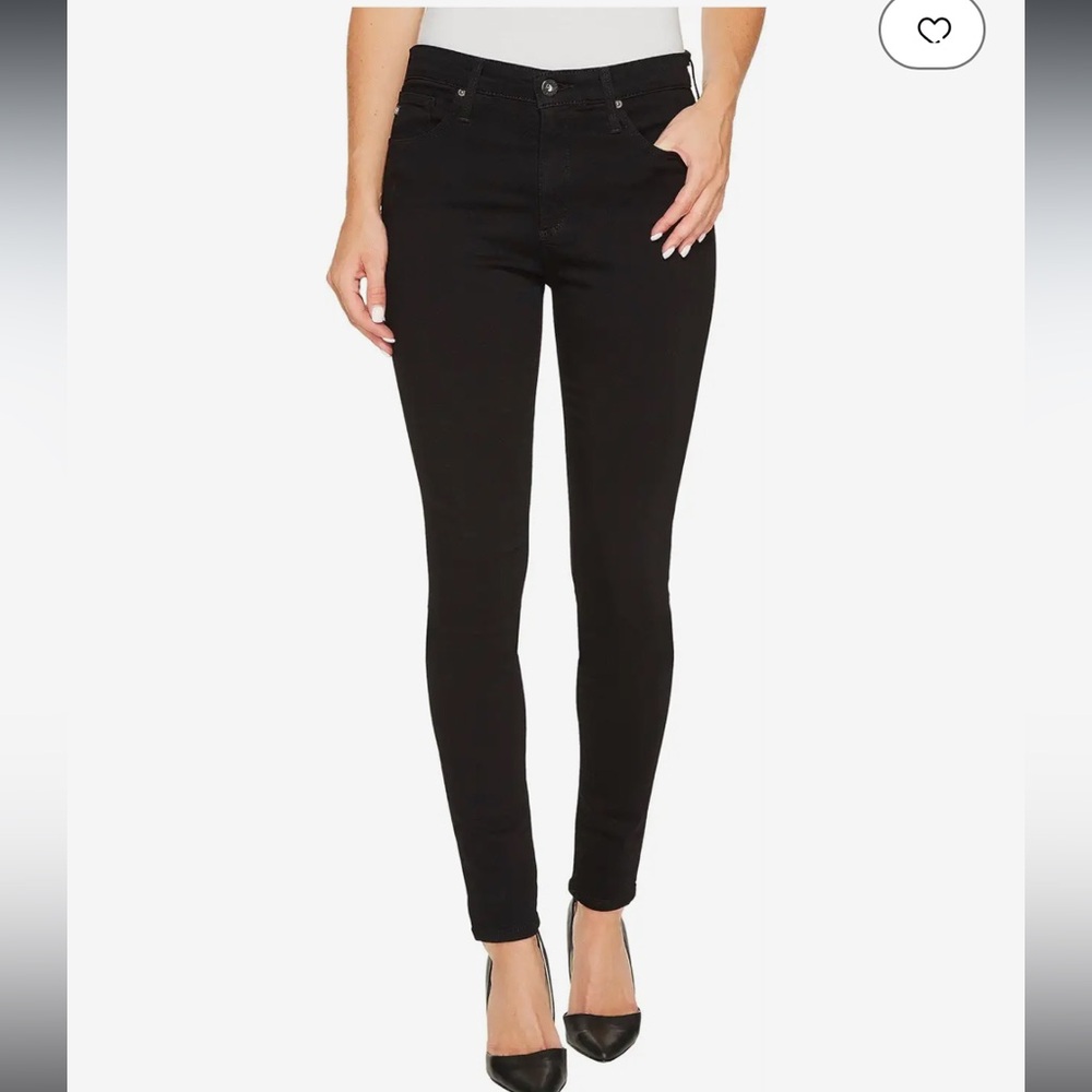 AG Jeans Farrah Skinny Jean in Super Black - Sz 26